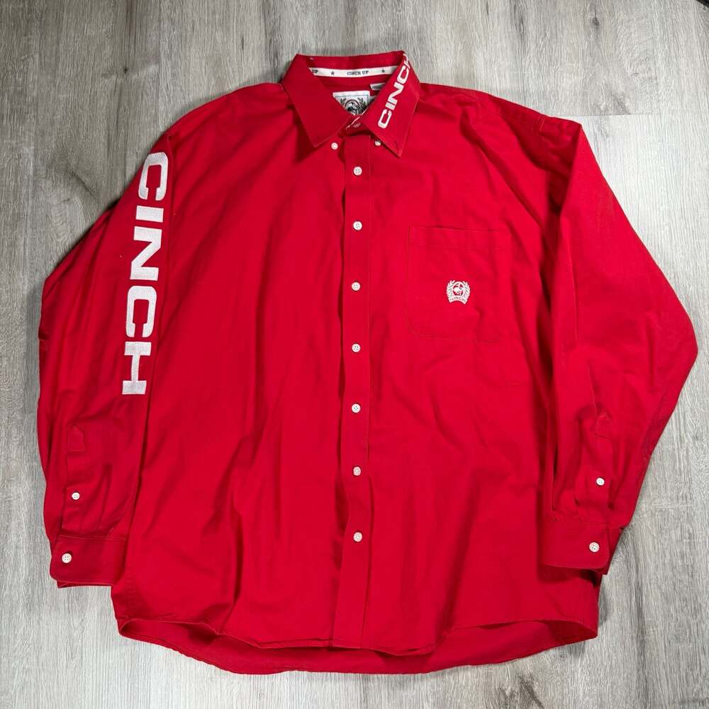 Cinch Men's Long Sleeve Button-Down Western Shirt XL